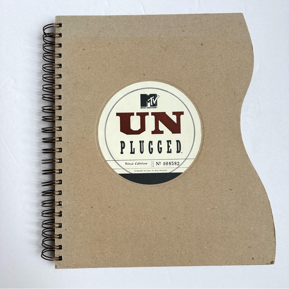 MTV Unplugged First Edition Spiral Bound Book 1995